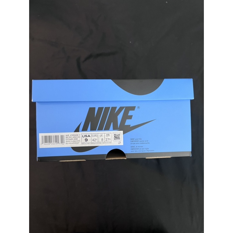 Air Jordan 1 Retro High OG UNC TOE Sz. 9