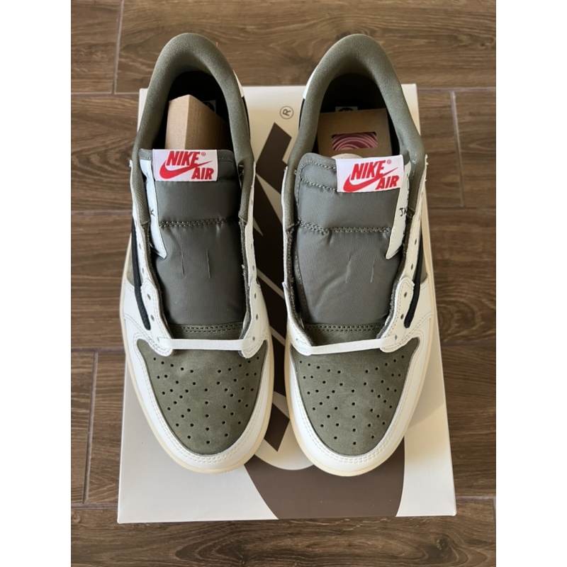 Travis Scott Jordan 1 Low Medium Olive Sz 9.5